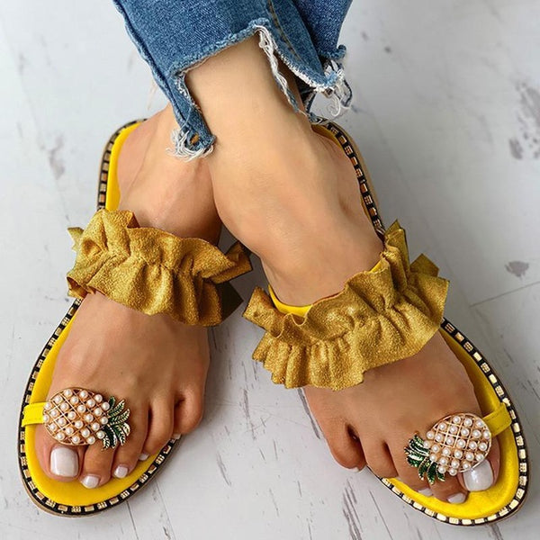 Cute Pineapple Casual Flip Flops