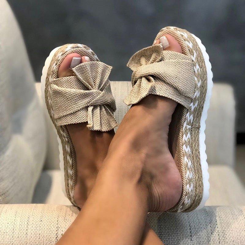 Casual Bowknot Sandals Slippers