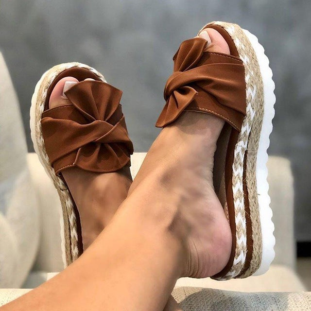 Casual Bowknot Sandals Slippers