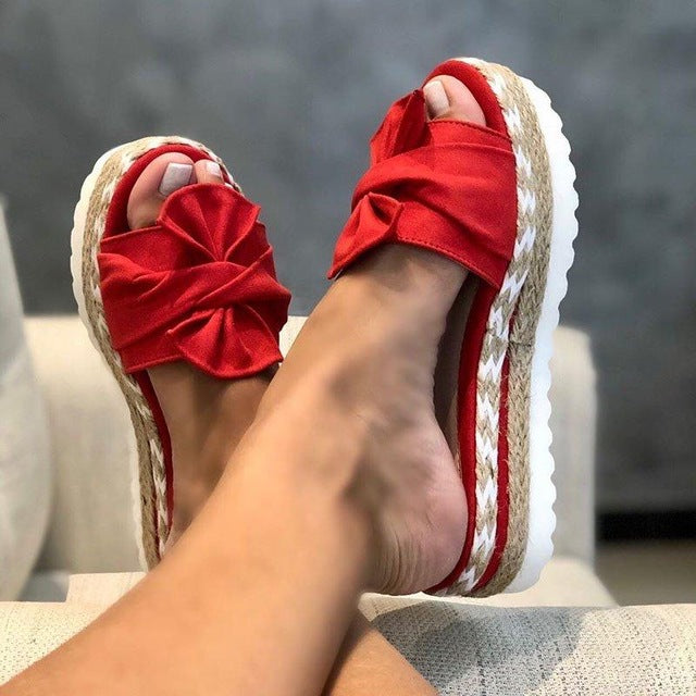 Casual Bowknot Sandals Slippers