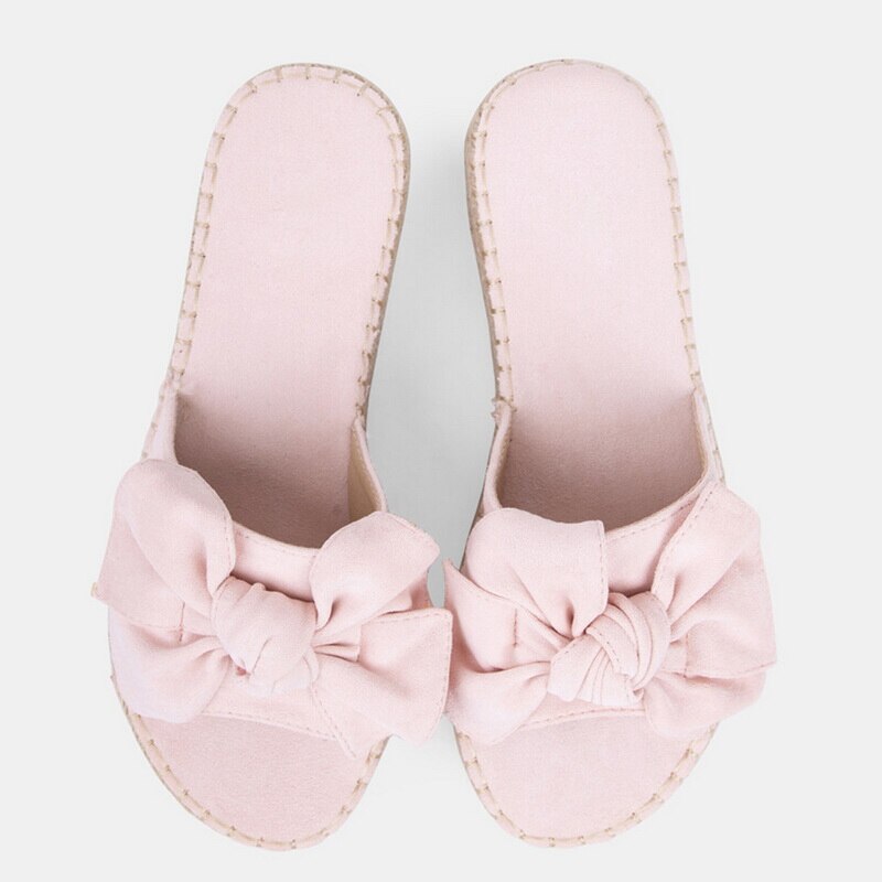 Bowknot Muffin Platform Sandals